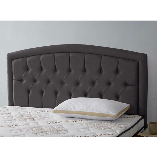 Pat Bellagio, capitonare modernă, structură rezistentă, stofă premium respirabilă, 180x200 cm, gri închis picture - 3