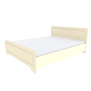 Pat Boston, design modern, MDF frezat, 160x200 cm, ivory