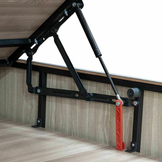 Pat tapițat Calia, confort premium, capitonare elegantă, structură robustă, țesătură respirabilă, 180x200 cm, gri picture - 5