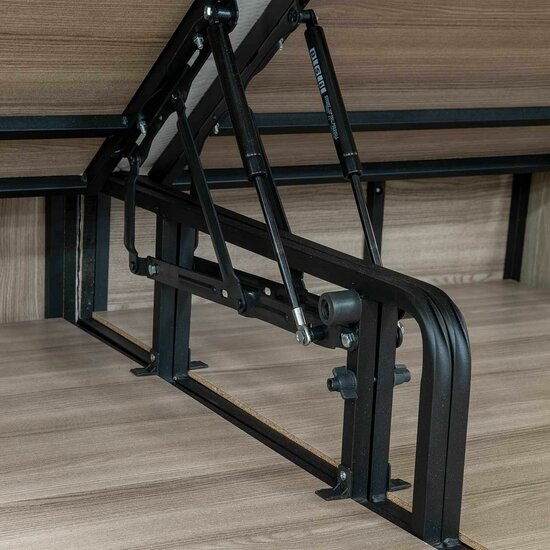 Pat tapițat Calia, confort premium, capitonare elegantă, structură robustă, țesătură respirabilă, 180x200 cm, gri picture - 6