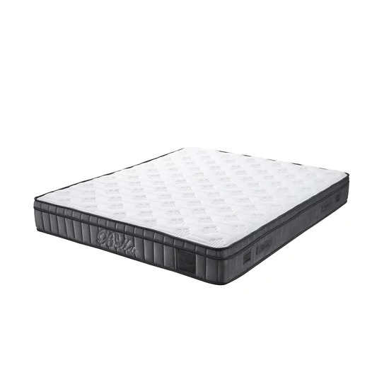 Pat cu saltea Gratis Bella 180/200 cm gri  cu somiera rabatabila si spatriu de depozitare picture - 6