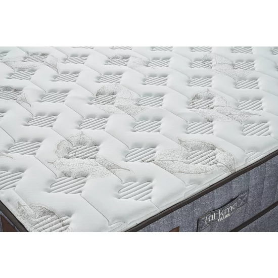 Pat cu saltea Gratis Comfort, ladă depozitare, somieră rabatabilă, topper confort, structură metal + lemn + PAL, tapițerie stofă premium, 160x200 cm, Gri picture - 7