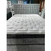 Pat cu saltea Gratis Wooly, ladă depozitare, design modern, topper inclus, structură metal + lemn + PAL, tapițerie stofă premium, 160x200 cm, Gri picture - 9