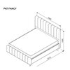 Pat Fancy Gri 140x200 cu lada pentru depozitare picture - 2