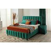 Pat Fancy Verde 160x200 cu lada pentru depozitare picture - 1