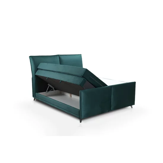 Pat Haven 9, cadru robust, tapițat cu stofă, somieră inclusă, 160x200 cm picture - 3