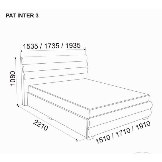Pat Inter 3 160x200 cm Alb picture - 2