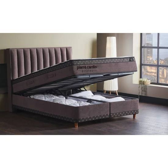 Pat Loven, cadru rezistent, tapițat cu stofă elegantă, somieră inclusă, 160x200 cm picture - 2