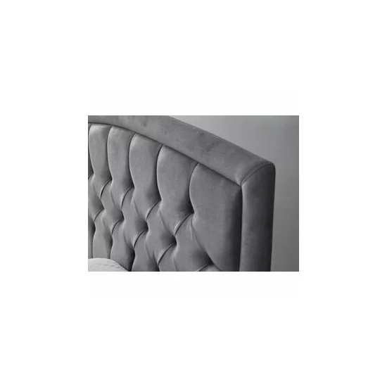 Pat + Saltea gratis  Belek, gri deschis - 160x200 cm, saltea ortopedică, țesătură respirabilă, structură rezistentă picture - 3