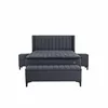 Pat + Saltea gratis Black Line, gri - 180x200 cm, micro-arcuri picture - 2