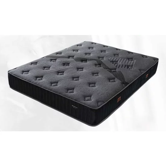 Pat + Saltea gratis Blackberry 160x200 cm stofa catifelata neagra picture - 2