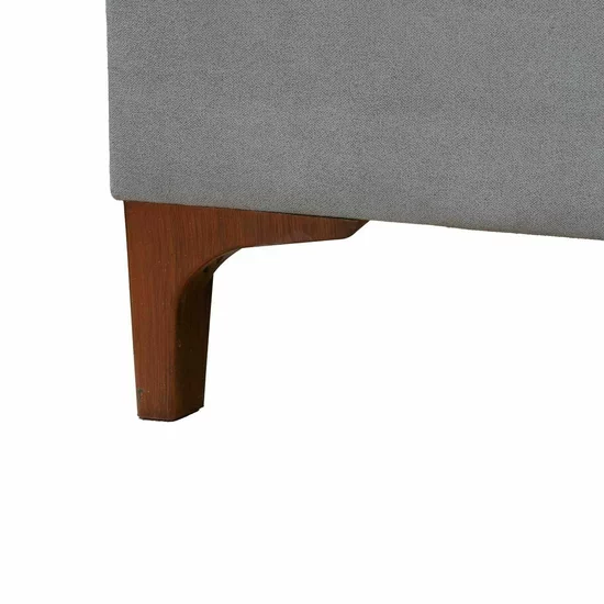 Pat + Saltea gratis Carla, gri - 180x200 cm, confort premium, capitonare modernă, structură solidă, țesătură respirabilă picture - 5