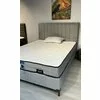 Pat + Saltea gratis Carla, gri - 180x200 cm, confort premium, capitonare modernă, structură solidă, țesătură respirabilă picture - 7
