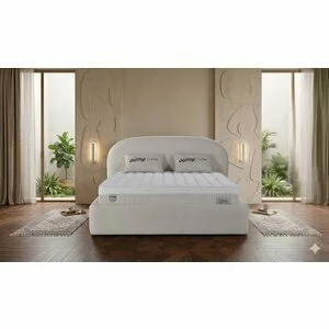 Pat + Saltea gratis Diana - 180x200 cm, culoare personalizabila, saltea ortopedica, somiera rabatabila si lada de depozitare