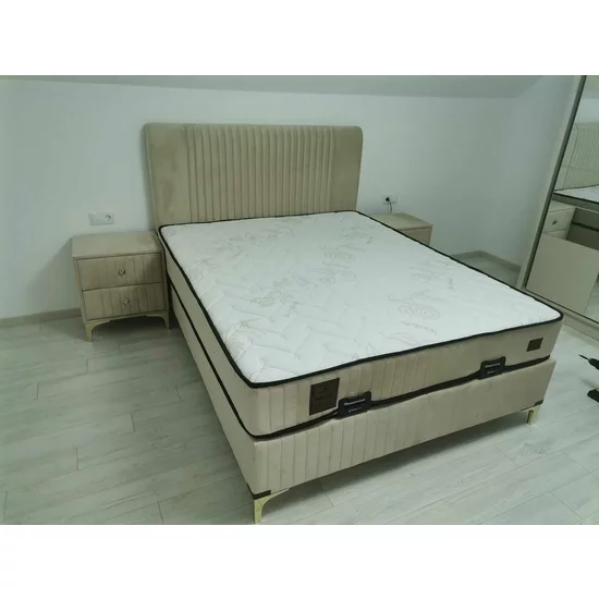 Pat + Saltea gratis Nova, Bej - 160x200 cm,  saltea cu fibre de bambus picture - 10