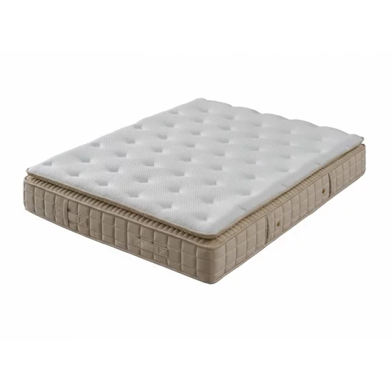 Pat + Saltea gratis Ortax, crem - 160/200 cu somiera rabatabila, lada de depozitare si tesatura premium picture - 4