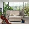 Pat + Saltea Gratis Petek, crem - 160x200 cm, catifea premium picture - 2