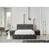 Pat +Saltea gratis Bubblebed, gri - 160/200 cm , cu somiera rabatabila, lada de depozitare si tesatura premium picture - 1