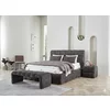Pat +Saltea gratis Bubblebed, gri - 160/200 cm , cu somiera rabatabila, lada de depozitare si tesatura premium picture - 3