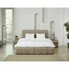 Pat +Saltea gratis Bubblebed, bej - 140/200, cu somiera rabatabila, lada de depozitare si tesatura premium picture - 1