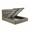 Pat +Saltea gratis Bubblebed, bej - 140/200, cu somiera rabatabila, lada de depozitare si tesatura premium picture - 4