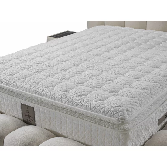 Pat +Saltea Gratis ,tapițat Madonna 160x200 cm crem cu somieră rabatabilă si ladă depozitare picture - 8