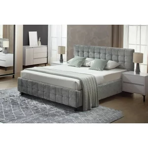 Pat Rio cu spațiu de depozitare, PAL și MDF, 160x200 cm, verde deschis