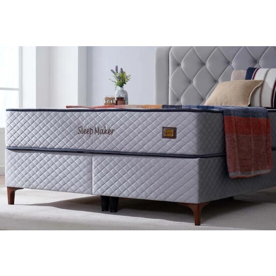 Pat Santiago, design modern, confort sporit, structură durabilă, tapițerie premium, 160x200 cm, gri picture - 2