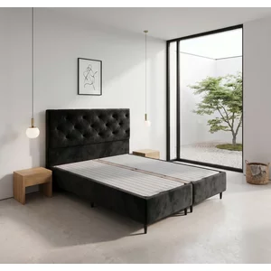 Pat Shine - 160x200 cm (antracit), culori personalizabile, somiera rabatabila si lada de depozitare