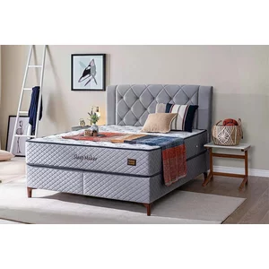Pat Sleep Maker, gri - 160x200 cm, design modern, confort sporit, structură durabilă, tapițerie premium