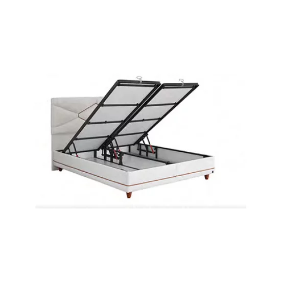 Pat Tapițat +Saltea gratis, Easy Care , culoare personalizabila -160/200 cm, somieră metalică rabatabilă și ladă depozitare picture - 2