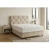 Pat Tapițat + Saltea gratis, Wool & Cotton, bej - 180/200 cm, boxspring cu depozitare picture - 1
