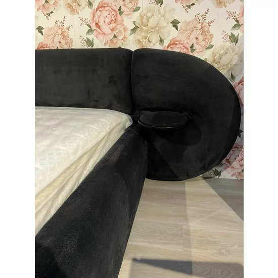 Pat tapițat cu Saltea Gratis, Aleris 160x200 cm blue cu somieră rabatabilă, ladă depozitare picture - 3