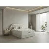 Pat tapițat cu Saltea Gratis,  Anna 160x200 cm crem cu somieră rabatabilă, ladă depozitare picture - 1