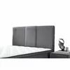 Pat Tapițat cu saltea Gratis Bella ladă depozitare, tapițerie catifea premium, structură metal + PAL, 140x200 cm, Gri picture - 3