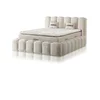 Pat tapițat cu Saltea Gratis,  Cosmos 140x200 cm crem cu somieră rabatabilă, ladă depozitare picture - 3