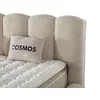 Pat tapițat cu Saltea Gratis,  Cosmos 200x200 cm crem cu somieră rabatabilă, ladă depozitare picture - 9