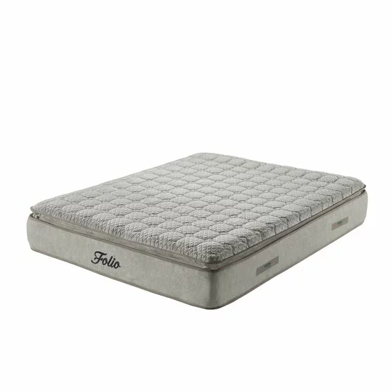 Pat tapițat cu Saltea Gratis, Folio 140x200 cm crem cu somieră rabatabilă, ladă depozitare picture - 6