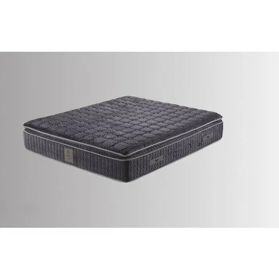 Pat tapițat cu Saltea Gratis,  Hermes 160x200 cm gri cu somieră rabatabilă, ladă depozitare picture - 5