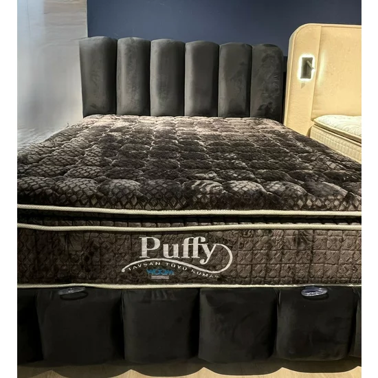 Pat tapițat cu Saltea Gratis,  Hermes 160x200 cm gri cu somieră rabatabilă, ladă depozitare picture - 7