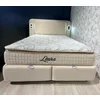 Pat tapițat cu Saltea Gratis,  Laura 160x200 cm Bej cu somieră rabatabilă, ladă depozitare picture - 6
