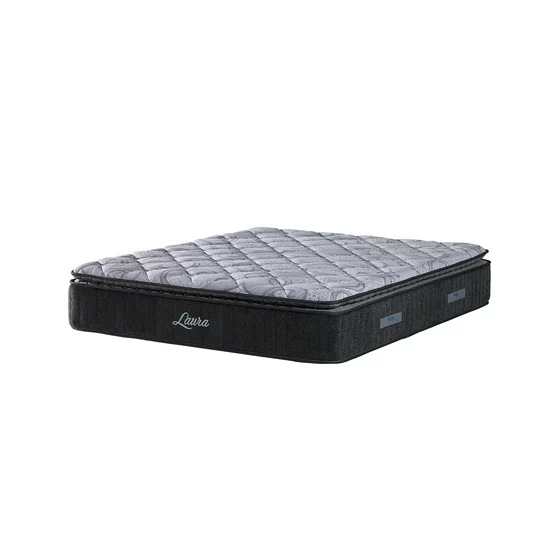 Pat tapițat cu Saltea Gratis,  Laura 160x200 cm gri cu somieră rabatabilă, ladă depozitare picture - 5