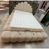 Pat tapițat cu Saltea Gratis, Looka 200x200 cm crem cu somieră rabatabilă, ladă depozitare picture - 7