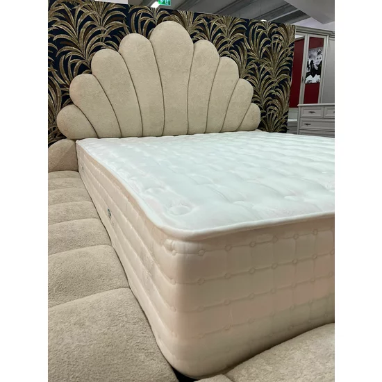 Pat tapițat cu Saltea Gratis, Looka 200x200 cm crem cu somieră rabatabilă, ladă depozitare picture - 11