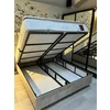Pat tapițat Lexus, bej - 160x200 cm, ladă depozitare, somieră metalică rabatabilă, structură lemn + PAL picture - 5