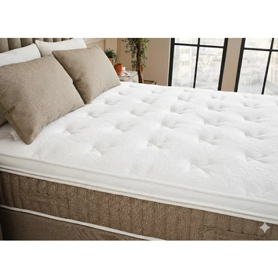 Pat+ Saltea gratis, Belexa, maro -160/200 cm, cu somieră rabatabilă, ladă depozitare picture - 2