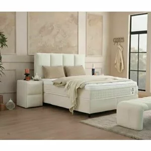 Pat+Saltea gratis, Amora -140/200 cm, cu somiera rabatabila si lada de depozitare