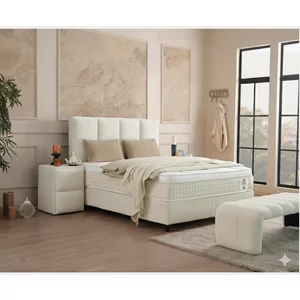 Pat+Saltea gratis, Amora -160/200 cm, cu somiera rabatabila si lada de depozitare