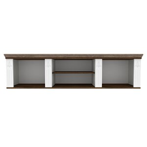 Polita Skandi 41x33x160   Alb / Stejar Burbon