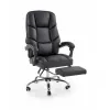 Scaun ergonomic Alvin negru cu suport picioare pliabil și mecanism TILT picture - 3